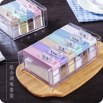 Plastic Seasoning Box Household Spice Jar Set Salt And Pepper Shakers 2 Size Spice Holder
Plastic Seasoning Box Household Spice Jar Set Salt And Pepper Shakers 2 Size Spice Holder