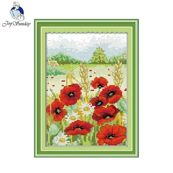 Joy Sunday Needlework Cross stitch Sets For Embroidery kits Printed Spring scenery in mountain Patterns Counted Cross-Stitching
Joy Sunday Needlework Cross stitch Sets For Embroidery kits Printed Spring scenery in mountain Patterns Counted Cross-Stitching