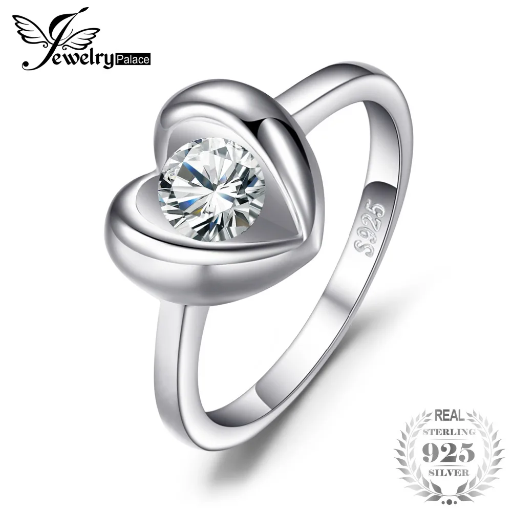 JewelryPalace Love Heart 0.6ct Cubic Zirconia Solitaire Ring 925 Sterling Silver Engagement Ring Wedding Jewelry Anniversary
JewelryPalace Love Heart 0.6ct Cubic Zirconia Solitaire Ring 925 Sterling Silver Engagement Ring Wedding Jewelry Anniversary