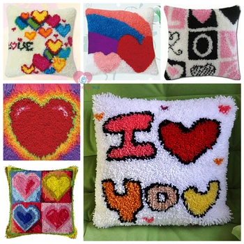 Dropshipping Cartoon heart Cushion Latch Hook Kit Printed Pillow Mat DIY Craft Cross Stitch Needlework Nylon Crocheting Cushion
Dropshipping Cartoon heart Cushion Latch Hook Kit Printed Pillow Mat DIY Craft Cross Stitch Needlework Nylon Crocheting Cushion