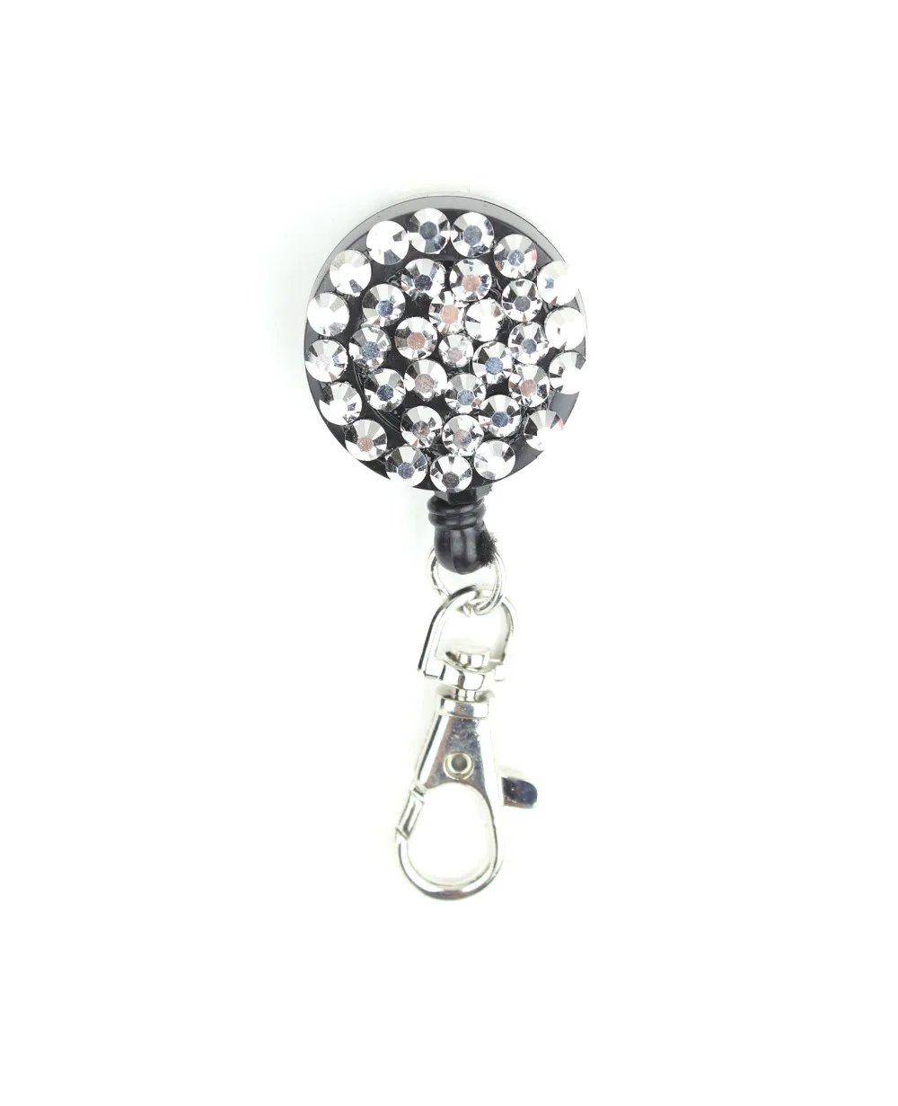 1pcs Silver Color Bling Crystal Retractable ID Card Badge Holder Reel Pull Key Holder Recoil Reel For School Office Company
1pcs Silver Color Bling Crystal Retractable ID Card Badge Holder Reel Pull Key Holder Recoil Reel For School Office Company