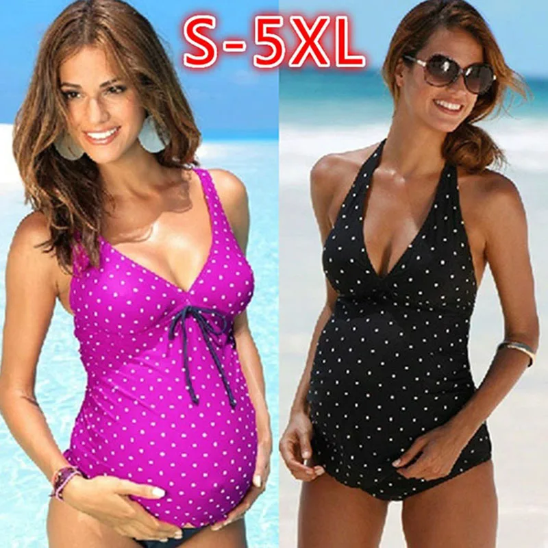 Pregnancy Swimsuit Women One Pieces Swimwear Bathing Clothes Bodysuits Bikini Pregnancy Bathing Suits Plus Size Beach Swimsuits (2)