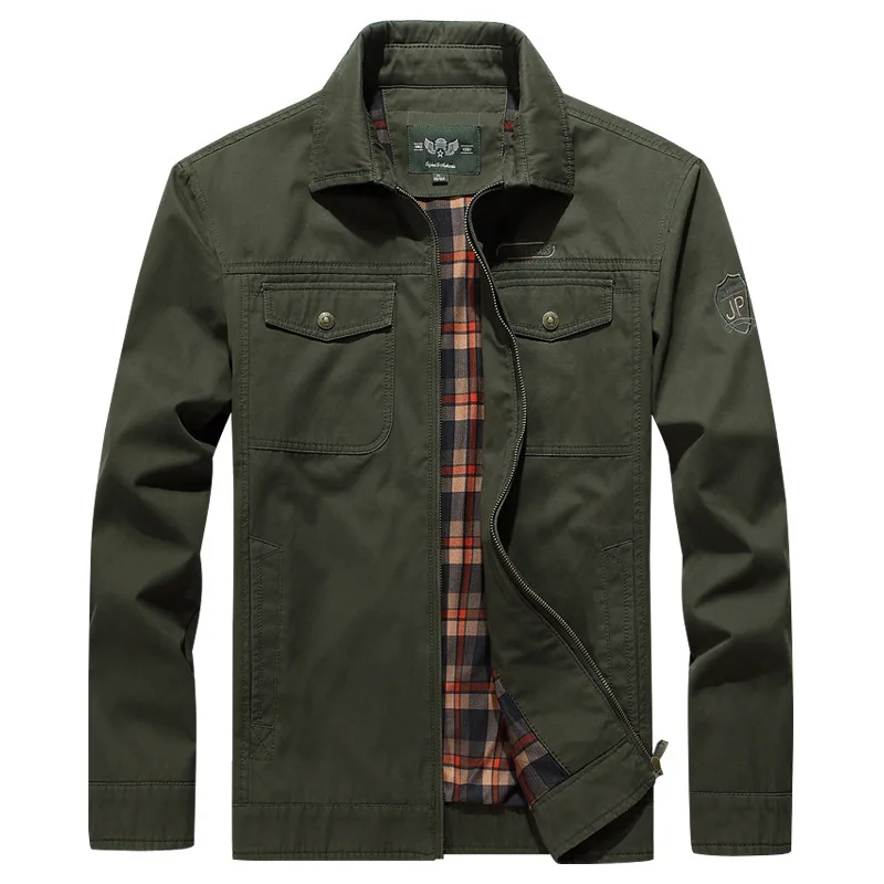 AFS JEEP Military Jacket Men Autumn Jacket Coat Pure Cotton Outwear Men Windbreaker Multi Pockets Plus M-4XL Jaqueta Masculina
AFS JEEP Military Jacket Men Autumn Jacket Coat Pure Cotton Outwear Men Windbreaker Multi Pockets Plus M-4XL Jaqueta Masculina