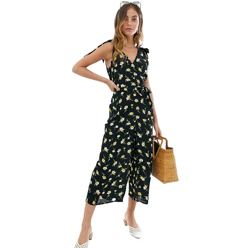 MINSUNDA Casual Floral Print Wide Leg Jumpsuit Women Tied Bow Shoulder Belted Jumpsuits Ladies Boho Deep V Neck Wrap Jumpsuit 
MINSUNDA Casual Floral Print Wide Leg Jumpsuit Women Tied Bow Shoulder Belted Jumpsuits Ladies Boho Deep V Neck Wrap Jumpsuit