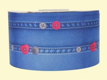 3" inch 75 mm 7.5cm blue jean with buttons free shipping printed grosgrain ribbons for gift decoration
3" inch 75 mm 7.5cm blue jean with buttons free shipping printed grosgrain ribbons for gift decoration