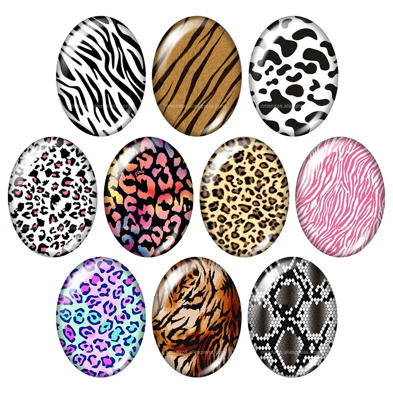 New Leopard Zebra Snake patterns 13x18mm/18x25mm/30x40mm mixed Oval photo glass cabochon demo flat back Jewelry findings TB0003
New Leopard Zebra Snake patterns 13x18mm/18x25mm/30x40mm mixed Oval photo glass cabochon demo flat back Jewelry findings TB0003