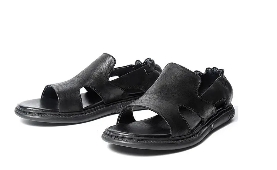 Summer leather lazy sandals men's breathable open toe Roman shoes men's leather sandals casual beach sandals
Summer leather lazy sandals men's breathable open toe Roman shoes men's leather sandals casual beach sandals
