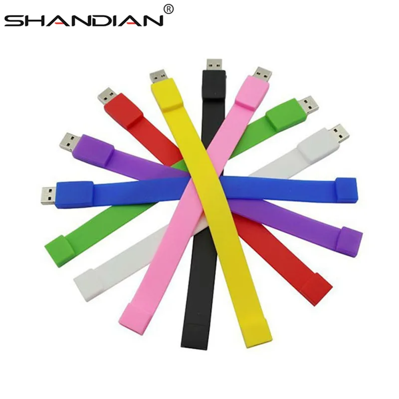 SHANDIAN 100% real capacity Silicone Bracelet Wrist Band 4GB 16GB 32G 64GB USB Flash Drive Pen Drive Stick U Disk Pendrives gift
SHANDIAN 100% real capacity Silicone Bracelet Wrist Band 4GB 16GB 32G 64GB USB Flash Drive Pen Drive Stick U Disk Pendrives gift