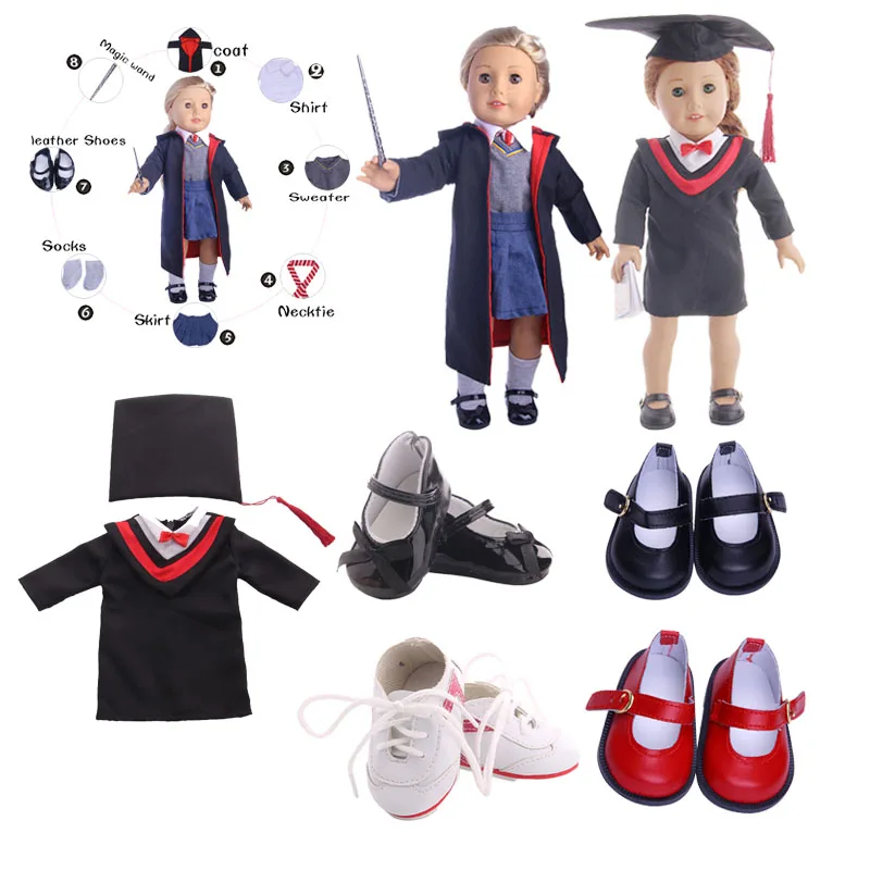 Doll Clothes School of Magic Uniforms&Doctor Degree For 18 Inch American&43 Cm Born Boy Generation Girl`s Toy(Include the Shoes)
Doll Clothes School of Magic Uniforms&Doctor Degree For 18 Inch American&43 Cm Born Boy Generation Girl`s Toy(Include the Shoes)