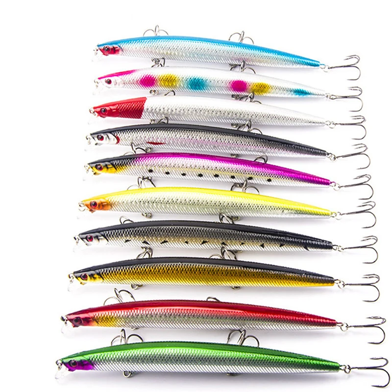 10PCS/Lot Minnow Fishing Lure 18cm 26g Plastic Deep Sea Fishing Bait Floating Lure Tackle Hook isca artificial bait
10PCS/Lot Minnow Fishing Lure 18cm 26g Plastic Deep Sea Fishing Bait Floating Lure Tackle Hook isca artificial bait