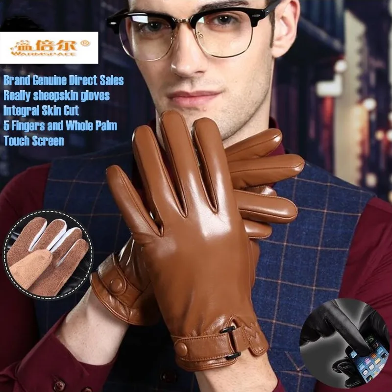 Men Winter Plus Cashmere Warm Really Sheepskin Leather Skiing Gloves,Integral Skin Cut 5 Fingers&Full Palm Touch Screen
Men Winter Plus Cashmere Warm Really Sheepskin Leather Skiing Gloves,Integral Skin Cut 5 Fingers&Full Palm Touch Screen