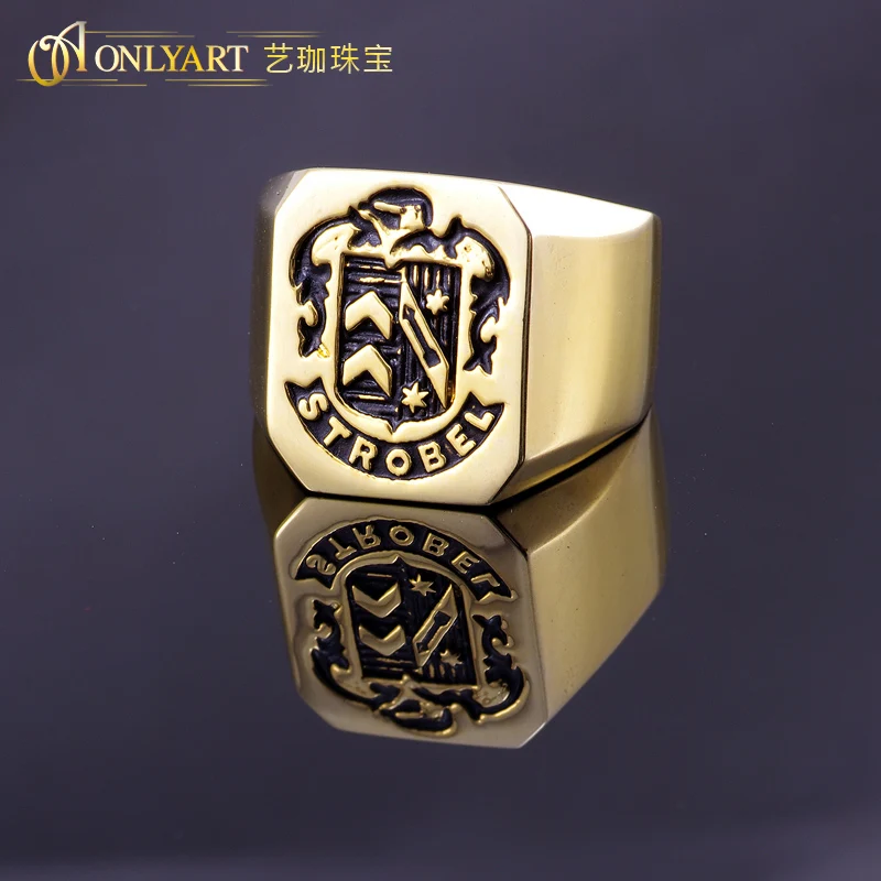 OnlyArt free shipping man strobel name signet ring golden color ring for men
OnlyArt free shipping man strobel name signet ring golden color ring for men