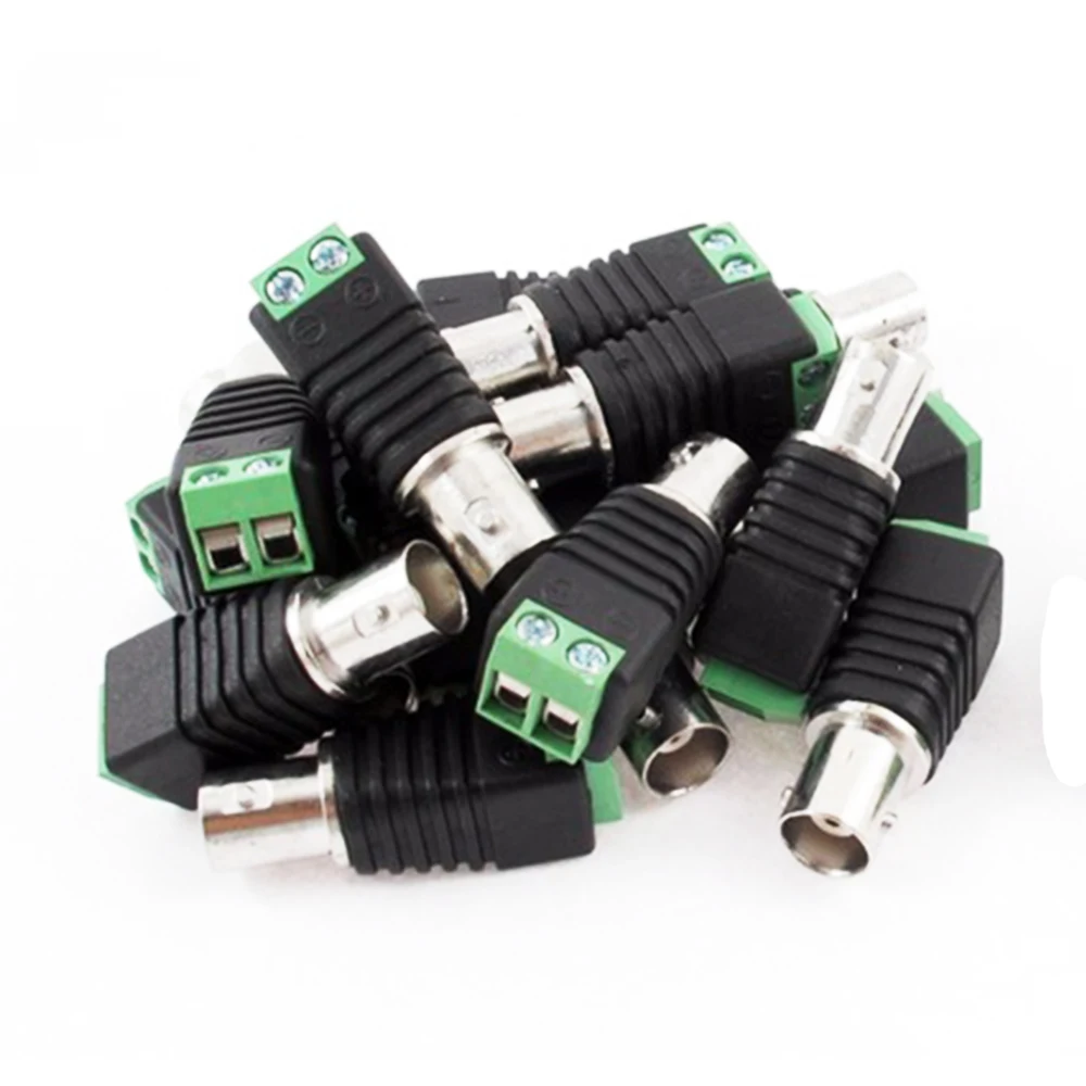 BNC Female to AV Screw CCTV Coaxial Camera Balun AV Screw Terminal Coax Cat5 Cat6 Connectors 50pcs
BNC Female to AV Screw CCTV Coaxial Camera Balun AV Screw Terminal Coax Cat5 Cat6 Connectors 50pcs