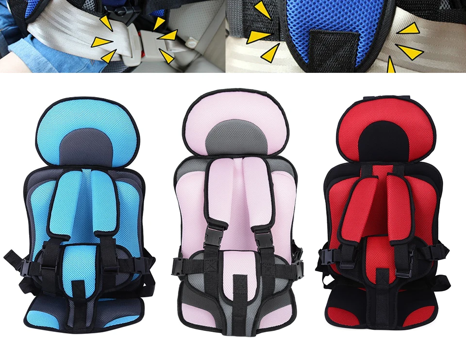 Kids Safety Seat Thickening Cotton Infant Adjustable Children Chairs Updated Version Baby Car Safe Seats cadeirinha para carro (10)