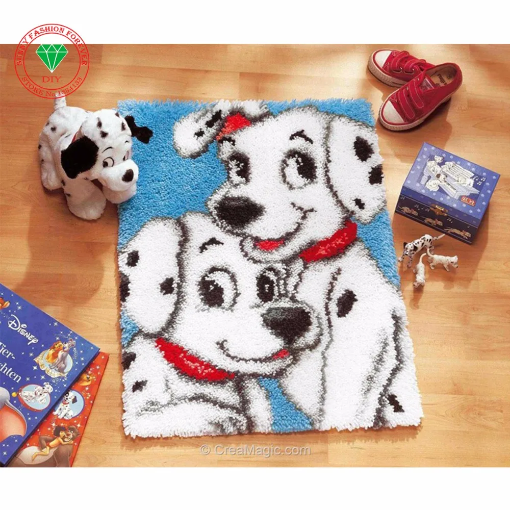 Needlework Animal Cute Dog Latch Hook Rug Kit DIY Unfinished Crocheting Yarn Mat Latch Hook Rug Kit Floor Mat Picture Carpet Set
Needlework Animal Cute Dog Latch Hook Rug Kit DIY Unfinished Crocheting Yarn Mat Latch Hook Rug Kit Floor Mat Picture Carpet Set