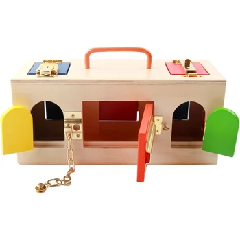 Baby Toy Montessori Colorful Lock Box Early Childhood Education block Preschool Training Kids Brinquedos Juguetes
Baby Toy Montessori Colorful Lock Box Early Childhood Education block Preschool Training Kids Brinquedos Juguetes