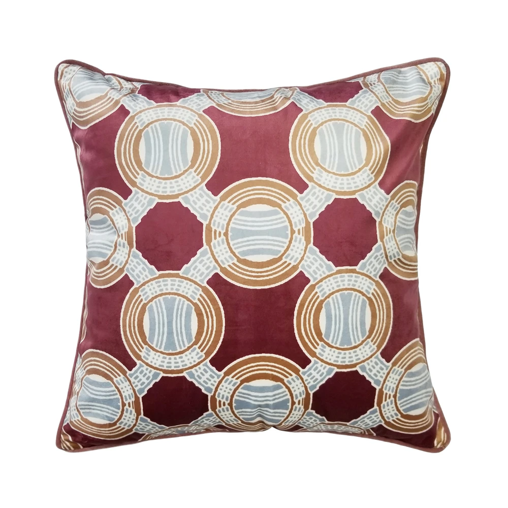 Fashion Modern Circle Digital Print Polyester Soft Velvet Home Sofa Chair Designer Cushion Cover Decorative Pillow Case 45x45cm
Fashion Modern Circle Digital Print Polyester Soft Velvet Home Sofa Chair Designer Cushion Cover Decorative Pillow Case 45x45cm