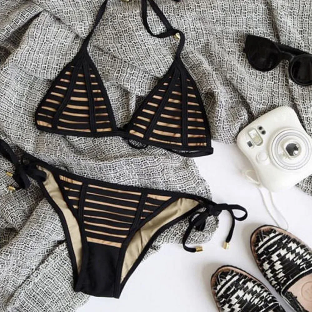 SAGACE 2019 Women's Sexy e Mesh Bikini Set Lace Hollow Out Tops Bandage Swimsuit Swimwear Sexy Mini String Thong
SAGACE 2019 Women's Sexy e Mesh Bikini Set Lace Hollow Out Tops Bandage Swimsuit Swimwear Sexy Mini String Thong