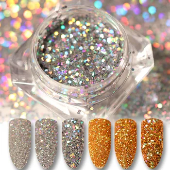 1 Box Sliver Gold Blinking Nail Glitter Powder Laser Sequins Dust Colorful Shiny Nail Art Decoration DIY Designs
1 Box Sliver Gold Blinking Nail Glitter Powder Laser Sequins Dust Colorful Shiny Nail Art Decoration DIY Designs