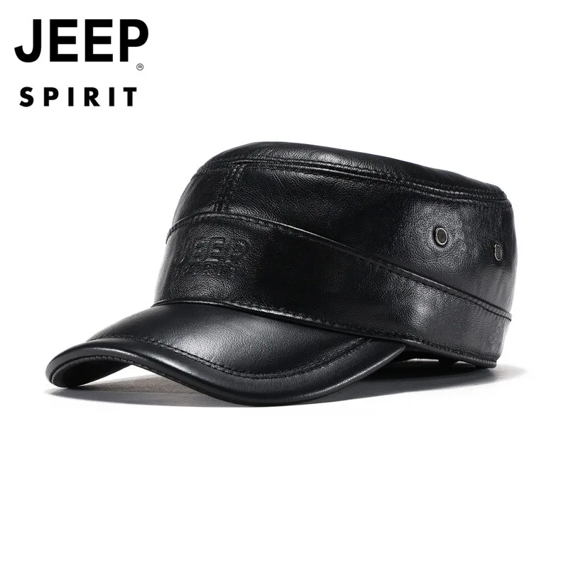 Original JEEP SPIRIT Genuine Leather Cap Men Baseball Cap Cow Leather Cap Dad Hat Outdoor Ear Protect Hat gorra hombre casquette
Original JEEP SPIRIT Genuine Leather Cap Men Baseball Cap Cow Leather Cap Dad Hat Outdoor Ear Protect Hat gorra hombre casquette