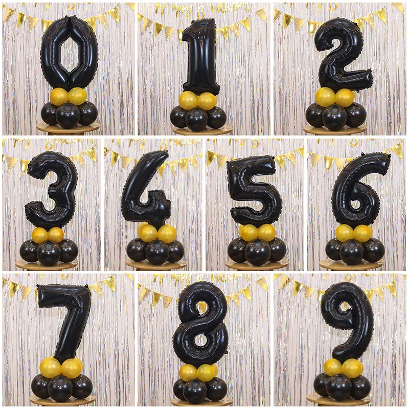 1set 40 inch Large Black Number Foil Balloons Big Column Digit Birthday Party Decorations Wedding Figure Ballon Party Supplies
1set 40 inch Large Black Number Foil Balloons Big Column Digit Birthday Party Decorations Wedding Figure Ballon Party Supplies