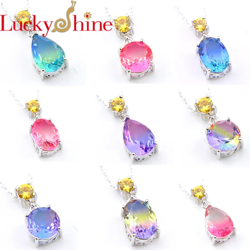 Luckyshine NEW Pendant Necklace Tourmaline Crystal Gems Pendants For Women Wedding Necklace Party Jewelry chain
Luckyshine NEW Pendant Necklace Tourmaline Crystal Gems Pendants For Women Wedding Necklace Party Jewelry chain