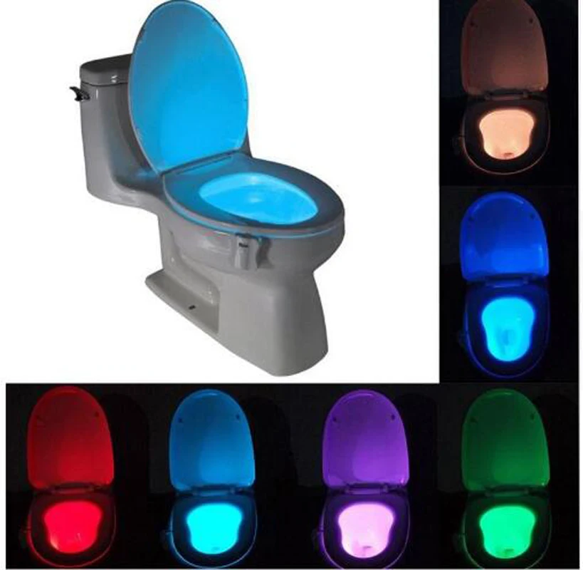 Smart Bathroom Toilet Nightlight LED Body Motion Activated On/Off Seat Sensor Lamp 8 multicolour Toilet lamp hot
Smart Bathroom Toilet Nightlight LED Body Motion Activated On/Off Seat Sensor Lamp 8 multicolour Toilet lamp hot