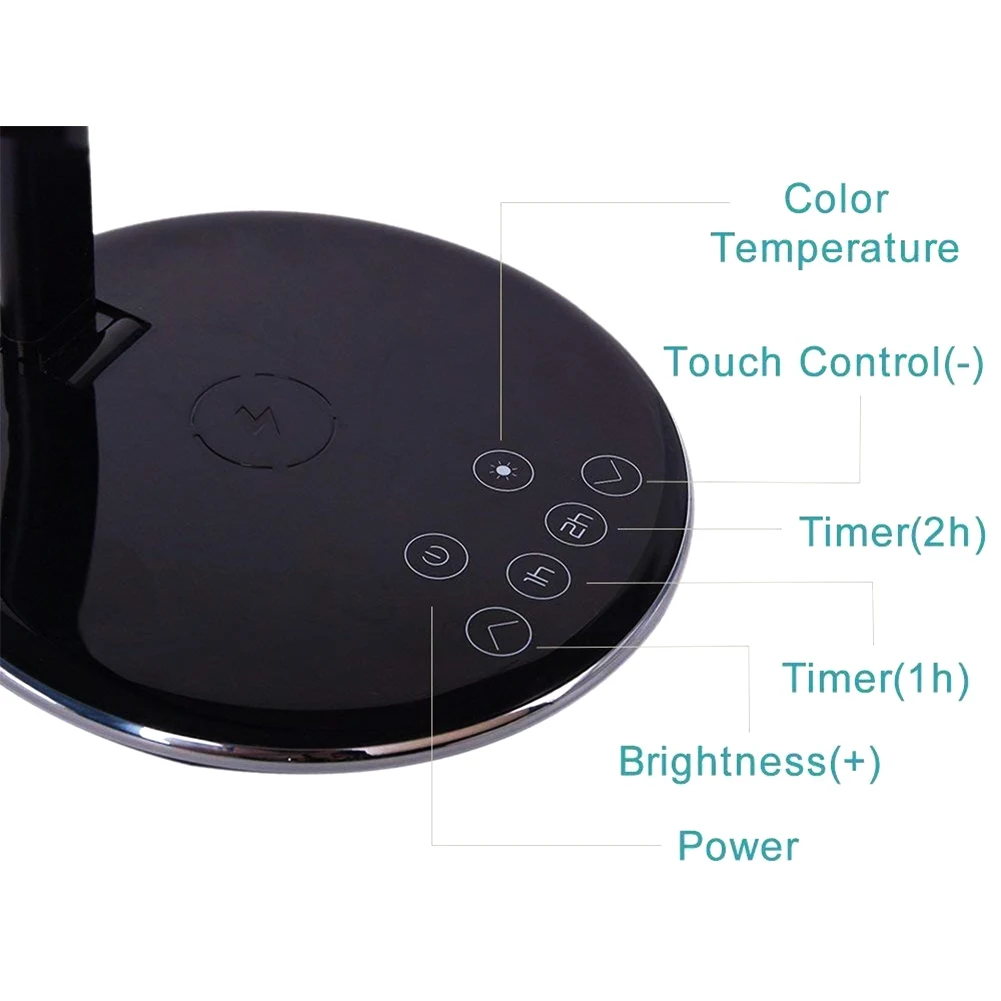 LED Desk Lamp with 10W Qi Fast Wireless Charger Dimmable Adjustable Bedside Table Lamp AI88
LED Desk Lamp with 10W Qi Fast Wireless Charger Dimmable Adjustable Bedside Table Lamp AI88