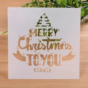 13cm 5.1" Merry Christmas To You DIY Layering Stencils Wall Painting Scrapbook Embossing Album Decorative Paper Card Template
13cm 5.1" Merry Christmas To You DIY Layering Stencils Wall Painting Scrapbook Embossing Album Decorative Paper Card Template