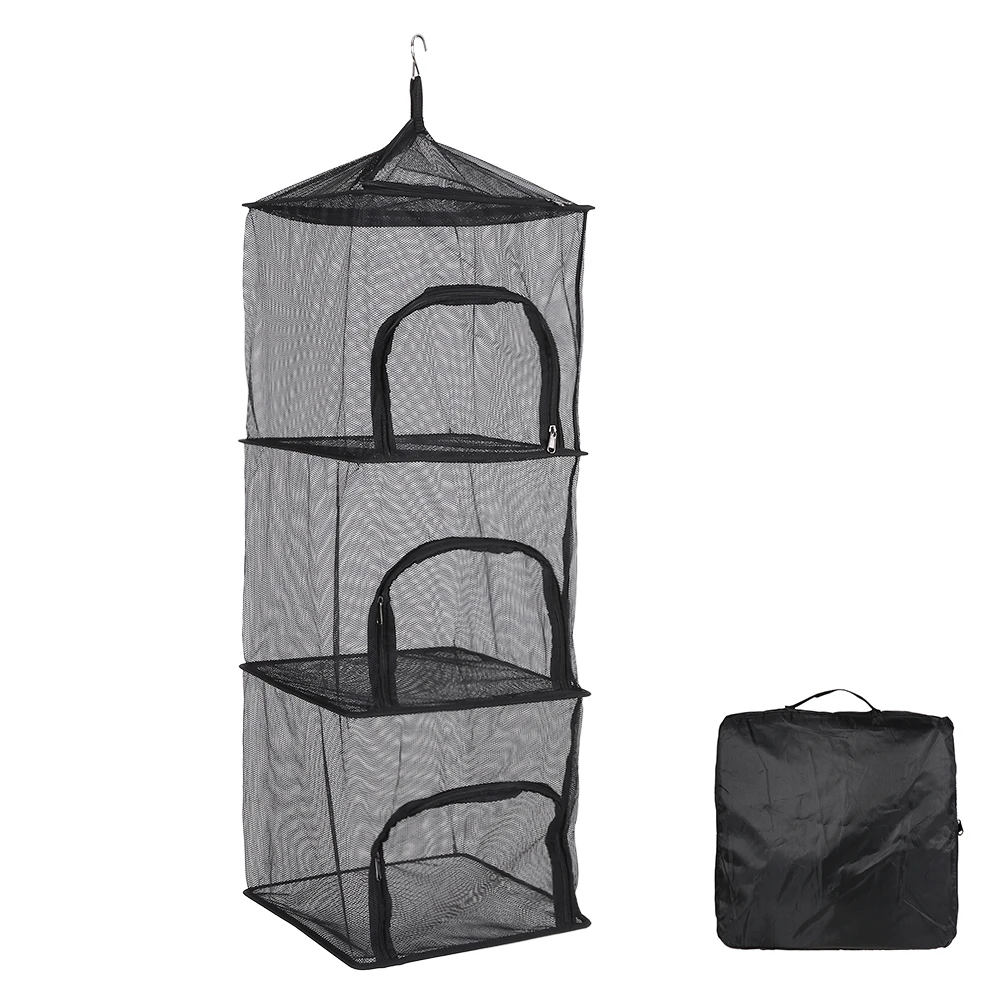 3 Layers Vegetable Fish Dishes Mesh Hanging Dry Net Portable Foldable Drying Rack Net Shelf Basket with Bag Camping Outdoor Tool
3 Layers Vegetable Fish Dishes Mesh Hanging Dry Net Portable Foldable Drying Rack Net Shelf Basket with Bag Camping Outdoor Tool