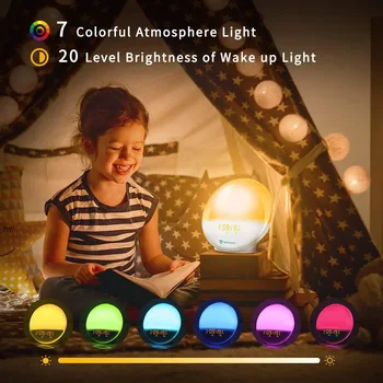 WIFI Voice Sound Alarm Clock LED Sunrise Simulation with FM Radio Snooze Clock #2
WIFI Voice Sound Alarm Clock LED Sunrise Simulation with FM Radio Snooze Clock #2