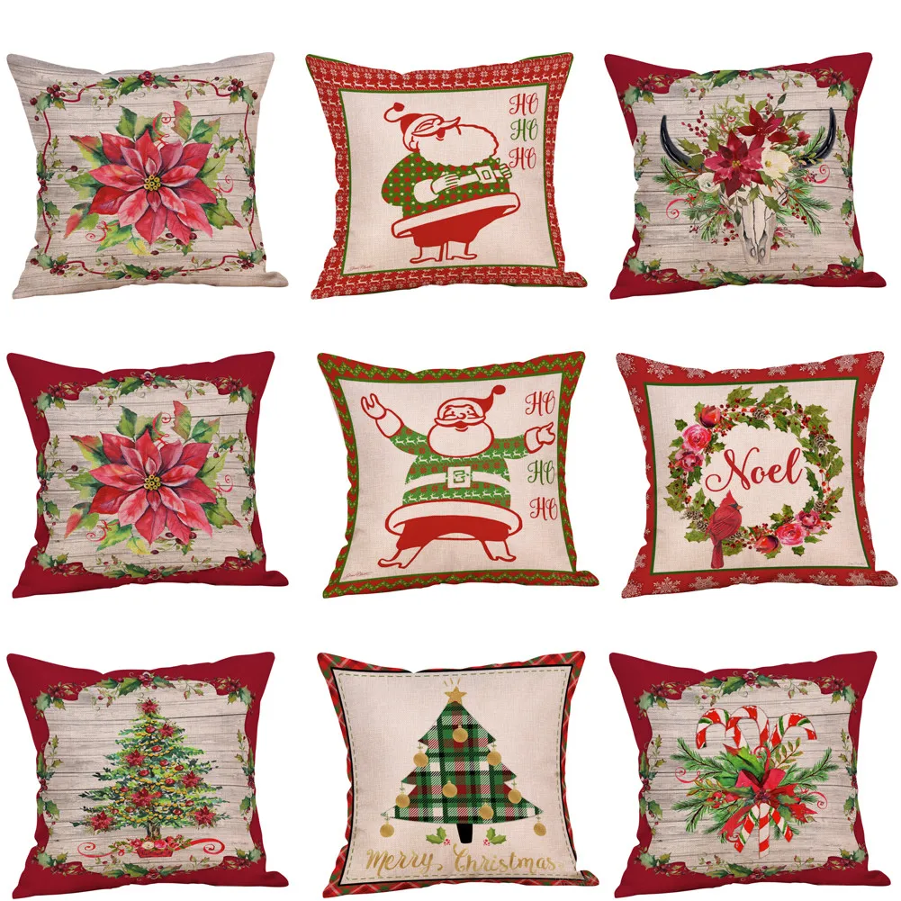 9 styles Linen Floral Merry Cotton Linen Christmas Tree Zipper Closure Pillow Case Throw Cushion Cover Home USPS #N02
9 styles Linen Floral Merry Cotton Linen Christmas Tree Zipper Closure Pillow Case Throw Cushion Cover Home USPS #N02