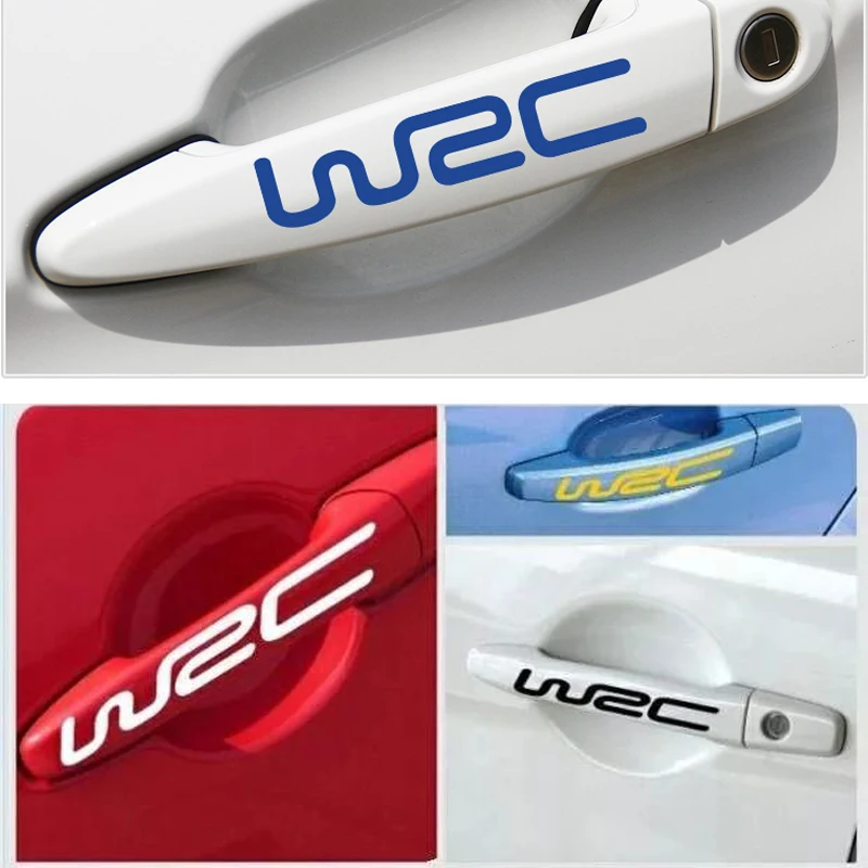 4 x WRC Creative Car Door Handle Decal for Jaguar XF XJ XJS XK S-TYPE X-TYPE XJ8 XJL XJ6 XKR XK8 X320 X308 | Автомобили и