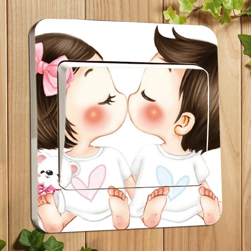 Cute Kiss Mouth Doll Series Cute Cartoon Switch Sticker Creative Fashion Cute Paste Wall Appliques Home Decoration Accessories
Cute Kiss Mouth Doll Series Cute Cartoon Switch Sticker Creative Fashion Cute Paste Wall Appliques Home Decoration Accessories