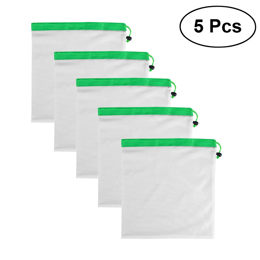 5pcs Reusable Mesh Produce Bags Washable Eco Friendly Bags for Grocery Shopping & Storage bag Fruit Vegetable & Garden Produce
5pcs Reusable Mesh Produce Bags Washable Eco Friendly Bags for Grocery Shopping & Storage bag Fruit Vegetable & Garden Produce