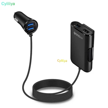 100pcs 4 USB Ports Fast Charger Quick Charge QC 3.0 Universal USB Fast Adapter With Extension Cable Car Charger For Smartphone
100pcs 4 USB Ports Fast Charger Quick Charge QC 3.0 Universal USB Fast Adapter With Extension Cable Car Charger For Smartphone