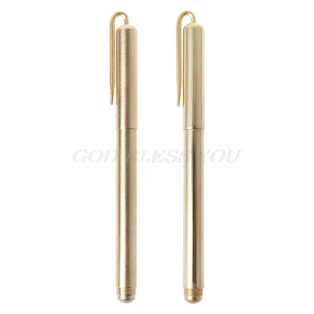 Retro Gold Brass Black Ink Ballpoint Pen Handmade With Clip Office School Supplies Stationery
Retro Gold Brass Black Ink Ballpoint Pen Handmade With Clip Office School Supplies Stationery