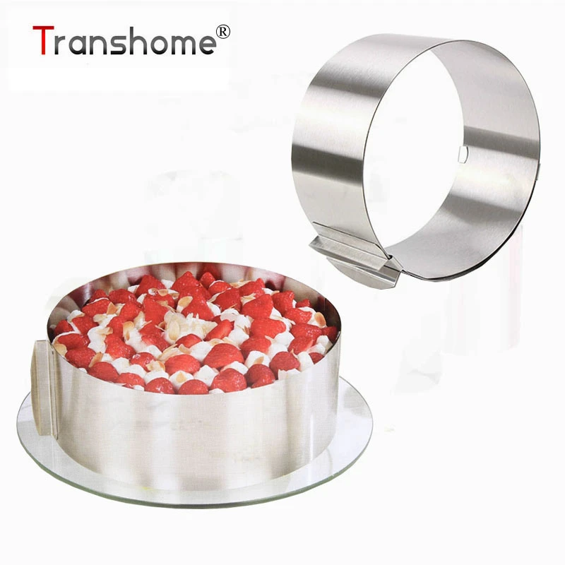 Transhome Mousse Cake Ring Stainless Steel 6-12 Inch Adjustable Mousse Mold Cake Mold For Baking Mousse Cake Baking Pastry Tools
Transhome Mousse Cake Ring Stainless Steel 6-12 Inch Adjustable Mousse Mold Cake Mold For Baking Mousse Cake Baking Pastry Tools