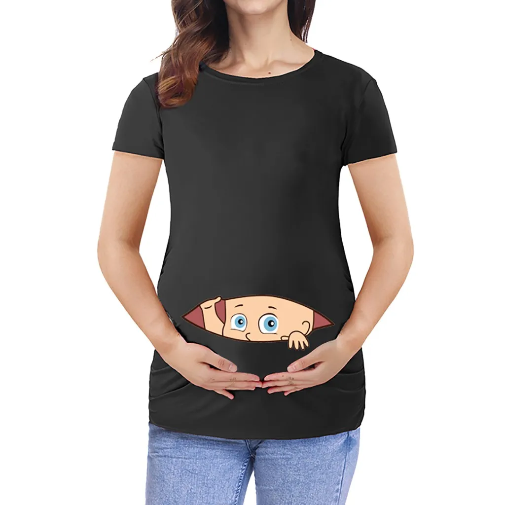 Women Pregnant Maternity Clothes Short Cartoon Print Tops Pregnancy Shirt Breastfeeding Clothes Zwangerschapsjurk Embarazada
Women Pregnant Maternity Clothes Short Cartoon Print Tops Pregnancy Shirt Breastfeeding Clothes Zwangerschapsjurk Embarazada