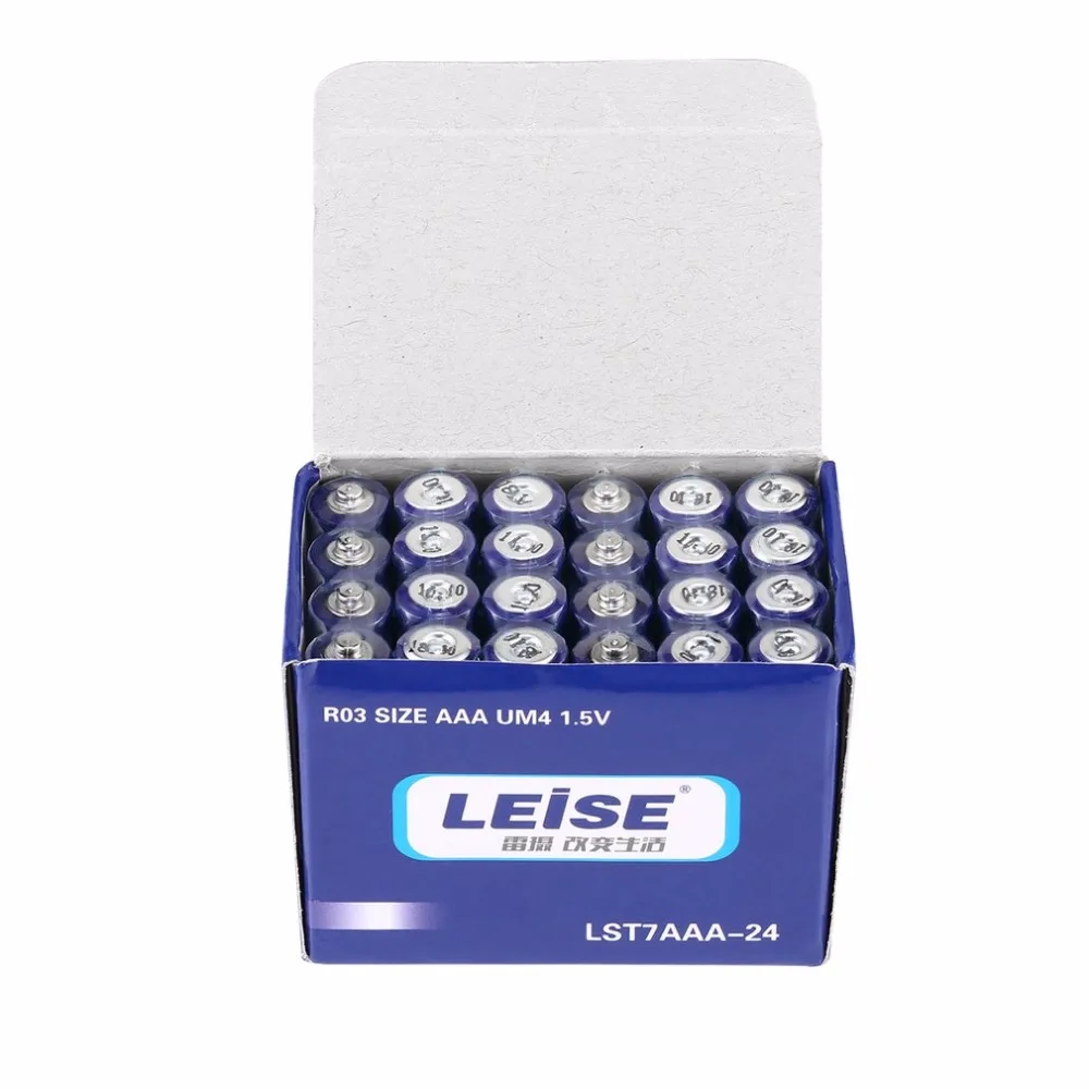 Leise R03 1.5V Battery AAA Carbon Dry Batteries Safe Strong Explosion-proof 1.5Volt AAA Battery UM4 Bateria No Mercury Baterias
Leise R03 1.5V Battery AAA Carbon Dry Batteries Safe Strong Explosion-proof 1.5Volt AAA Battery UM4 Bateria No Mercury Baterias
