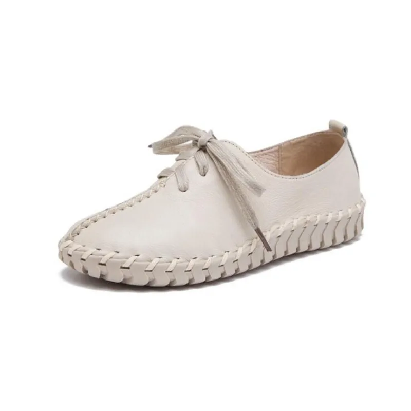 Casual Genuine Leather women's shoes New Spring summer Hot thick-soled Comfortable breathable soft Fashion flat single shoes
Casual Genuine Leather women's shoes New Spring summer Hot thick-soled Comfortable breathable soft Fashion flat single shoes