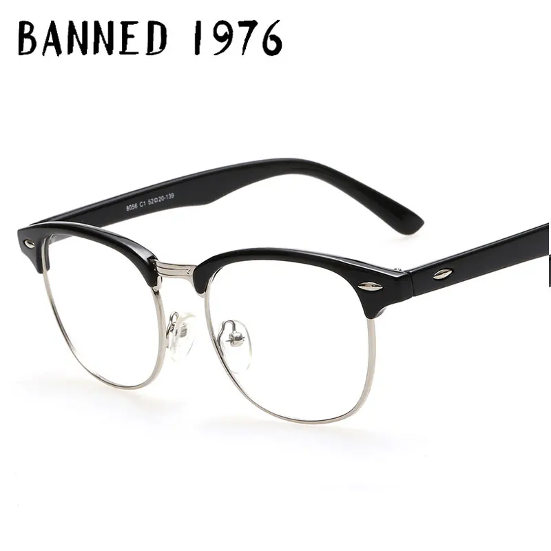BANNED 1976 Frame Brand Designer Business Men Frame Glasses Frame Vintage Spectacle Frames For Women Men Accessories Eyewear
BANNED 1976 Frame Brand Designer Business Men Frame Glasses Frame Vintage Spectacle Frames For Women Men Accessories Eyewear