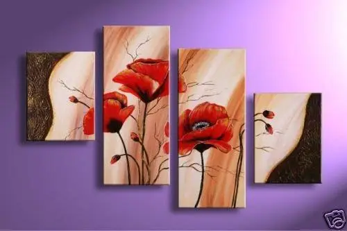 4 Panels Wall art decorative red poppies flower abstract handpainted oil painting custom size and dropshipping is welcomed
4 Panels Wall art decorative red poppies flower abstract handpainted oil painting custom size and dropshipping is welcomed