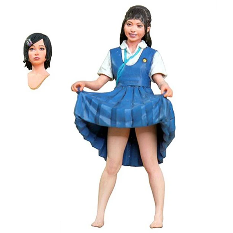 1/20 Japanese girl student, Two heads, Resin Model figure GK, Japanese real person theme, Unassembled and unpainted kit
1/20 Japanese girl student, Two heads, Resin Model figure GK, Japanese real person theme, Unassembled and unpainted kit