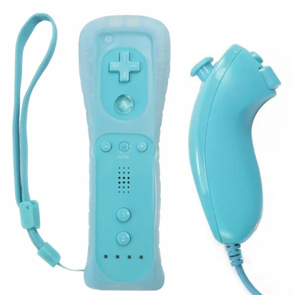 Blue Motion Sensor Remote Controller + Wired Nunchuck Combo for Nintendo Wii Console
Blue Motion Sensor Remote Controller + Wired Nunchuck Combo for Nintendo Wii Console