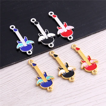 SWEET BELL 20pcs Guitar Connectors for DIY Jewelry Making Drip Oil Golden Color Charms for Handmade Bracelets Craft
SWEET BELL 20pcs Guitar Connectors for DIY Jewelry Making Drip Oil Golden Color Charms for Handmade Bracelets Craft