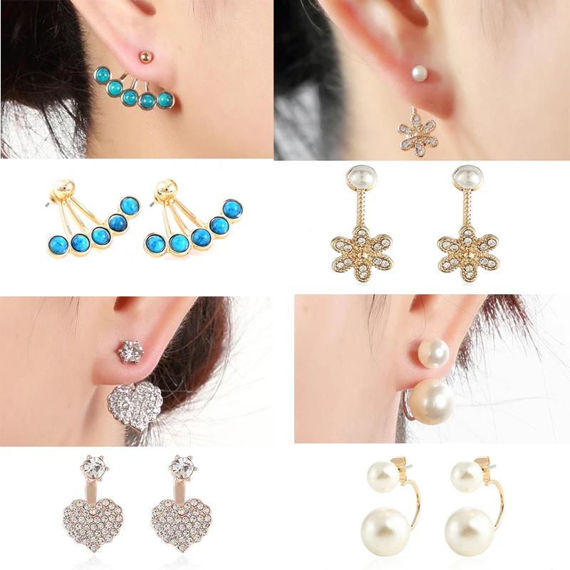 Hfarich Tibetan Blue Stone Bead Flower Heart Pearl Earring Jackets for Women Wedding Geometric Piercing Earing Jewelry Brincos
Hfarich Tibetan Blue Stone Bead Flower Heart Pearl Earring Jackets for Women Wedding Geometric Piercing Earing Jewelry Brincos