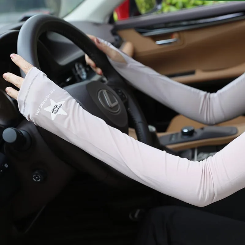 Ice Cool Sunscreen Arm Sleeve Half Finger Gloves Fingerless Arm Warmers Sun Protection Driving Mittens Cuff Anti-UV Long Gloves
Ice Cool Sunscreen Arm Sleeve Half Finger Gloves Fingerless Arm Warmers Sun Protection Driving Mittens Cuff Anti-UV Long Gloves