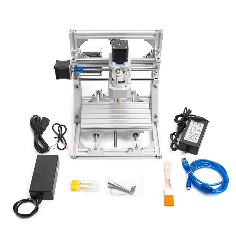 DIY CNC Router Kits CNC Machine Wood Router Engraver 2-in-1 Mini Milling Machine Working Area 16x11x3cm3 Axis 110V-240V 2019
DIY CNC Router Kits CNC Machine Wood Router Engraver 2-in-1 Mini Milling Machine Working Area 16x11x3cm3 Axis 110V-240V 2019
