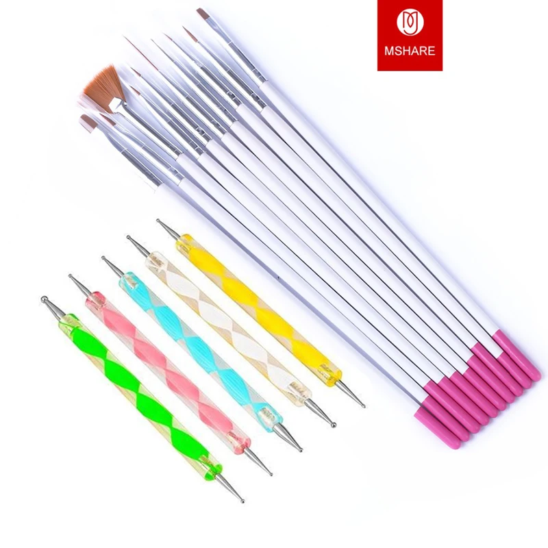 15pcs Nails Art Tool Polish Drawing Brushes Marbleizing Desires Dotting Tools Patinting Pens Nail Design Manicure Nail Brush Kit
15pcs Nails Art Tool Polish Drawing Brushes Marbleizing Desires Dotting Tools Patinting Pens Nail Design Manicure Nail Brush Kit